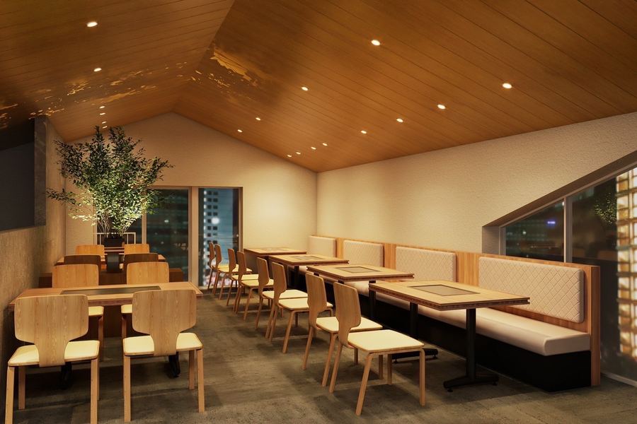 どてっぱん前橋店の店内